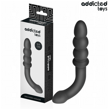 Massaggiatore Doppio 16,5 cm in Silicone per Stimolazione Anale